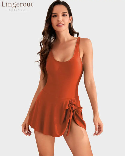 One Piece Tummy Control Tie Knot Swimsuits