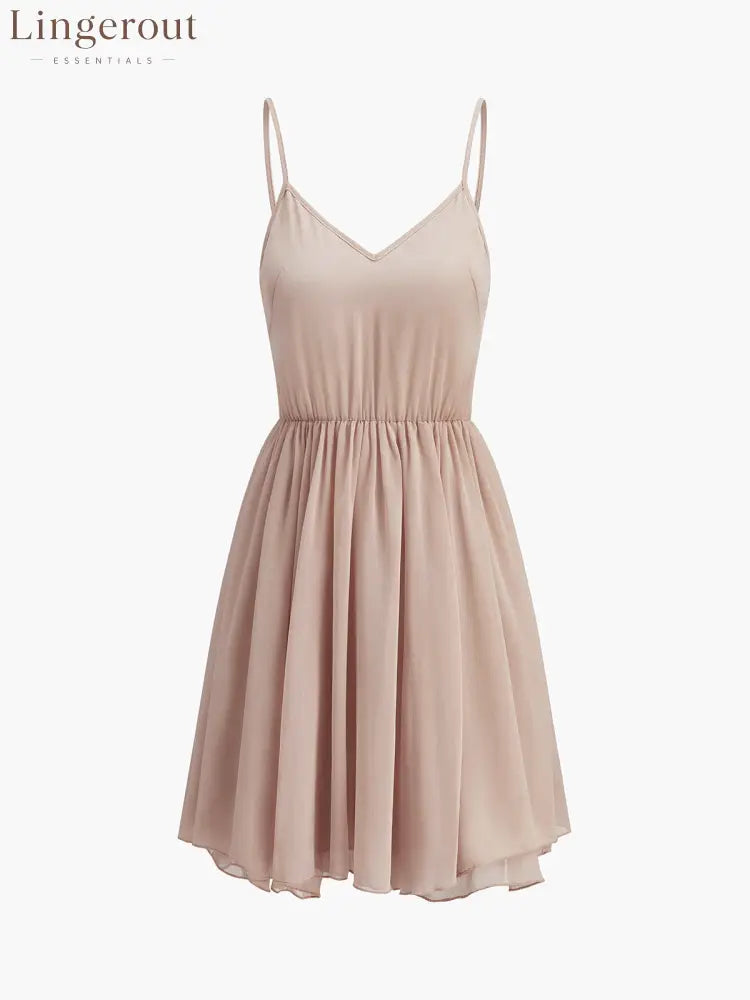 Semi-Sheer Chiffon Ruffle Dress With Outer Cape