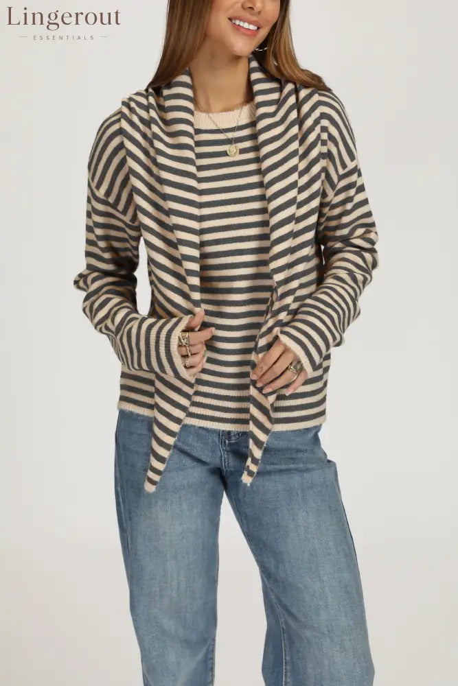 Aliexpress European And American Style Amazon Best Selling Cross-Border Sweater With Shawl Autumn And Winter Round Neck