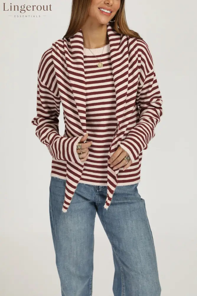 Aliexpress European And American Style Amazon Best Selling Cross-Border Sweater With Shawl Autumn And Winter Round Neck