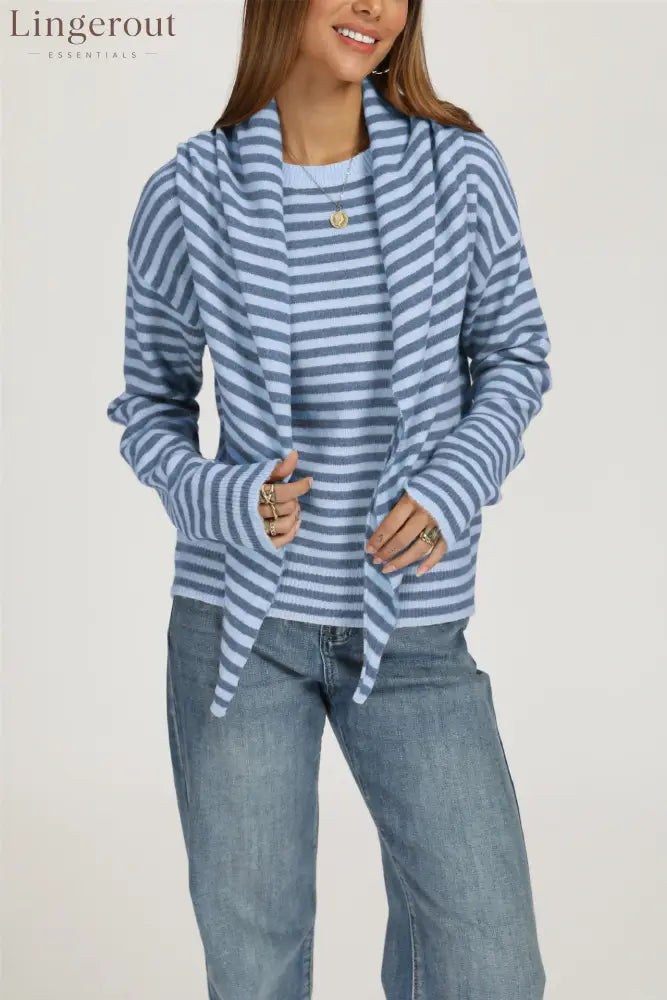 Aliexpress European And American Style Amazon Best Selling Cross-Border Sweater With Shawl Autumn And Winter Round Neck
