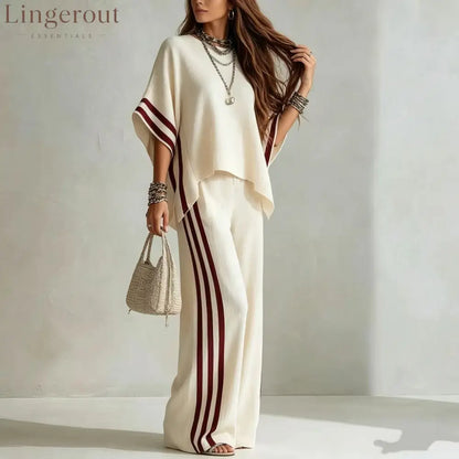 Striped Linen-Blend Two-Piece Set