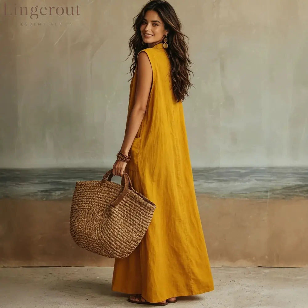 Temperament Commuting Off-Shoulder Bohemian Vacation Loose Shirt Dress