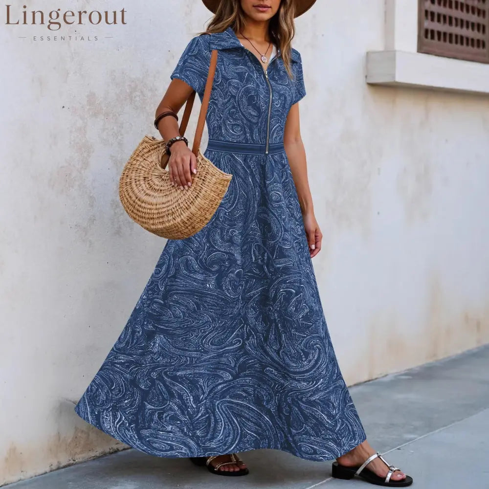 🌟 Timeless Paisley Print Maxi Dress: Effortless Elegance for Every Occasion