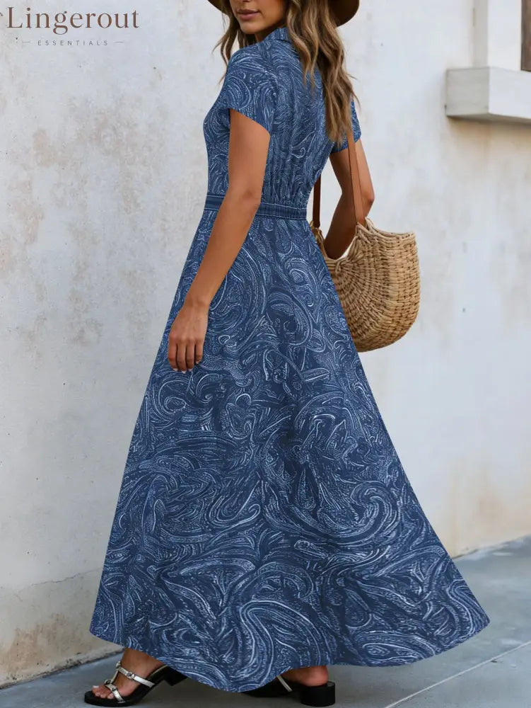 🌟 Timeless Paisley Print Maxi Dress: Effortless Elegance for Every Occasion