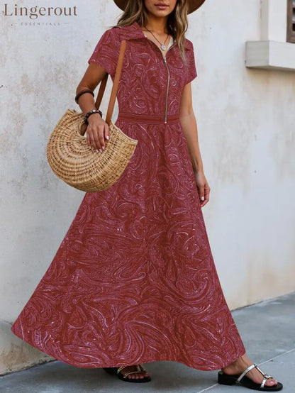 🌟 Timeless Paisley Print Maxi Dress: Effortless Elegance for Every Occasion