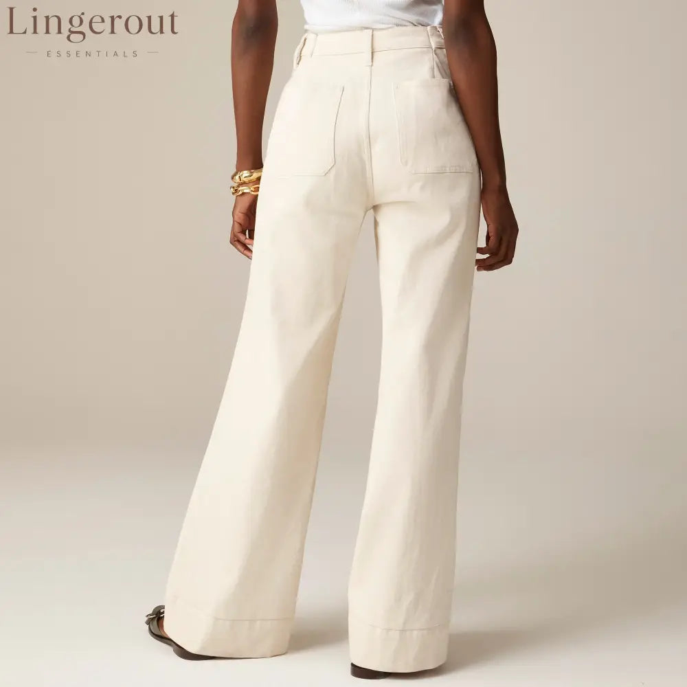 Tummy Control Sailor Wide Leg Trouser