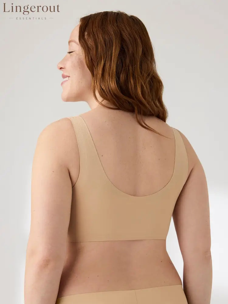 V-Neck Boost Seamless Wireless Comfort Bra Smoothing Everyday Support Bralette
