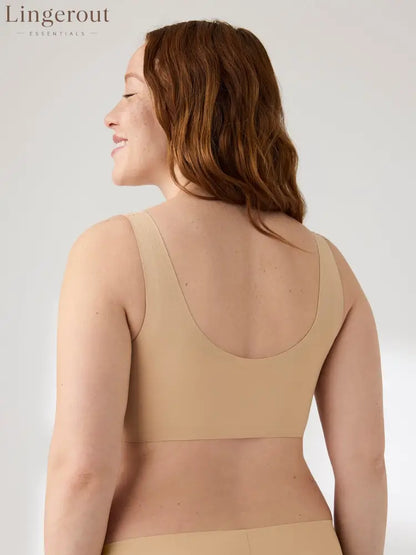 V-Neck Boost Seamless Wireless Comfort Bra Smoothing Everyday Support Bralette