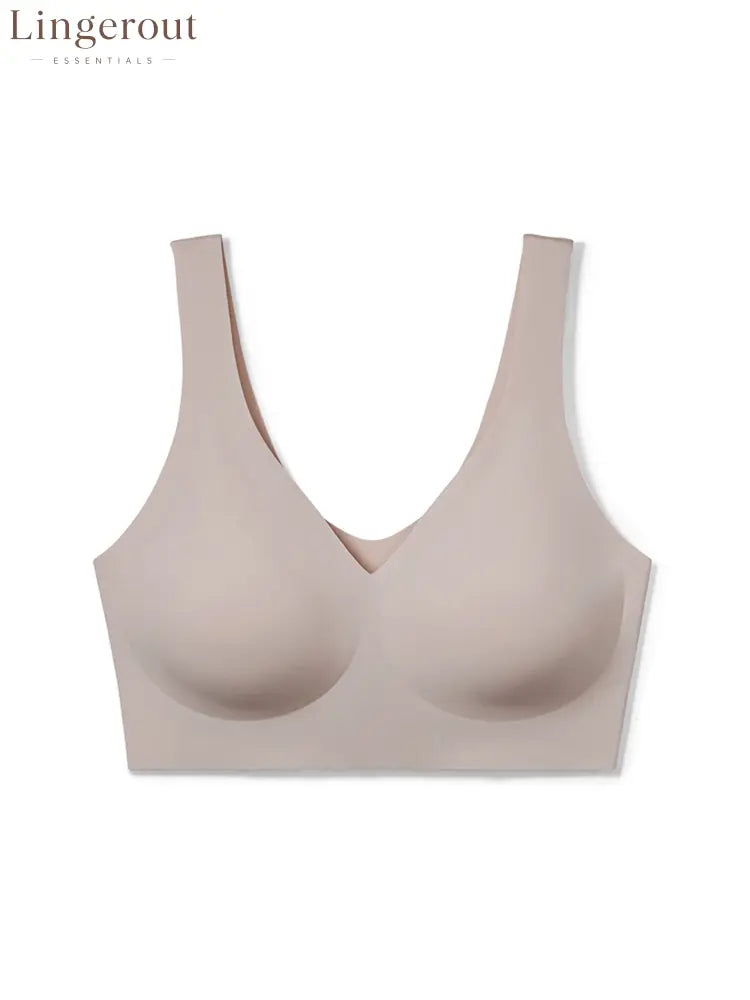 V-Neck Boost Seamless Wireless Comfort Bra Smoothing Everyday Support Bralette