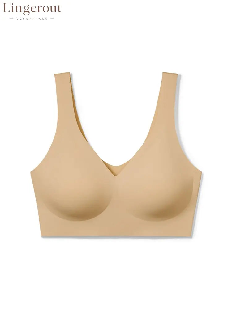 V-Neck Boost Seamless Wireless Comfort Bra Smoothing Everyday Support Bralette