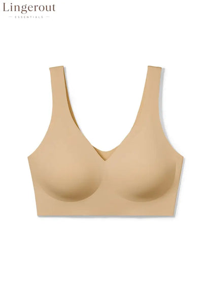 V-Neck Boost Seamless Wireless Comfort Bra Smoothing Everyday Support Bralette