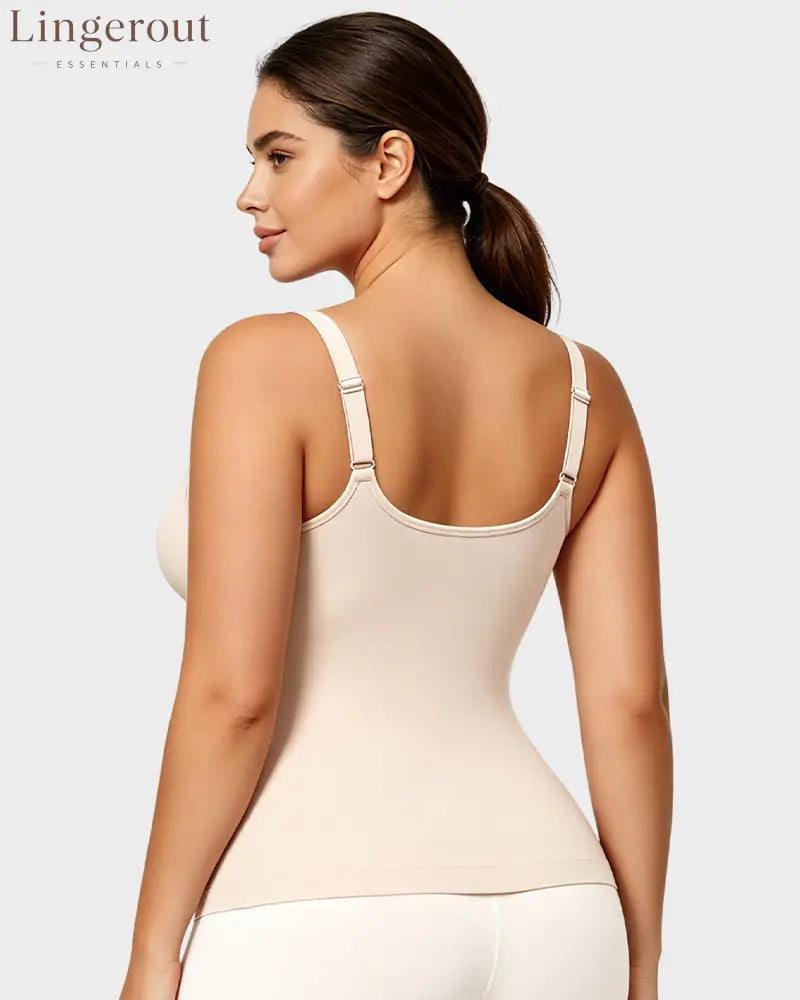 V-Neck Built-In Bra Shaping Cami