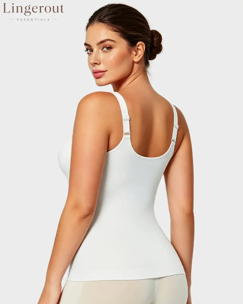 V-Neck Built-In Bra Shaping Cami