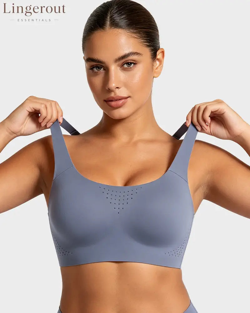 Wireless One-Piece Ventilated Sports Bra