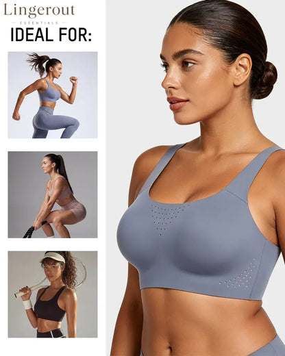 Wireless One-Piece Ventilated Sports Bra