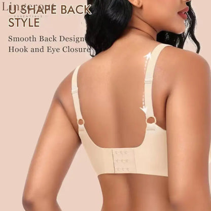 Women Smooth Wireless Daily Bra Lightweight No Underwire Underwear