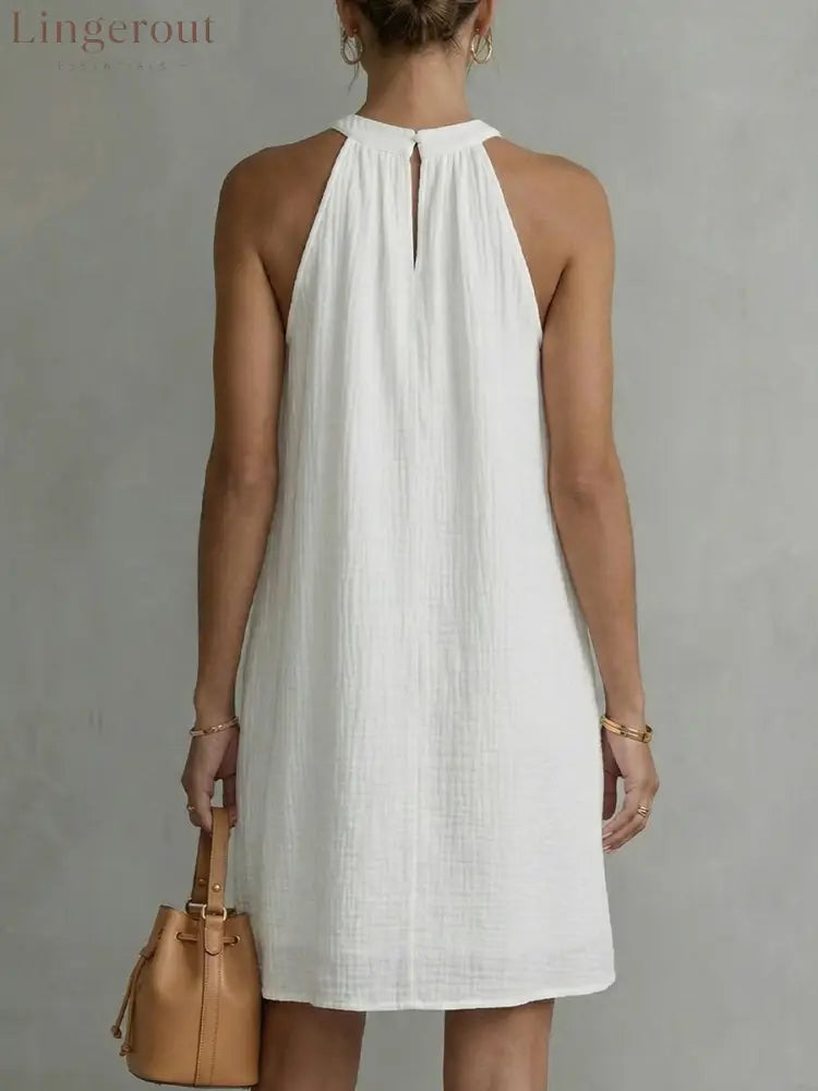 Women’s Halter Neck Sleeveless Dress