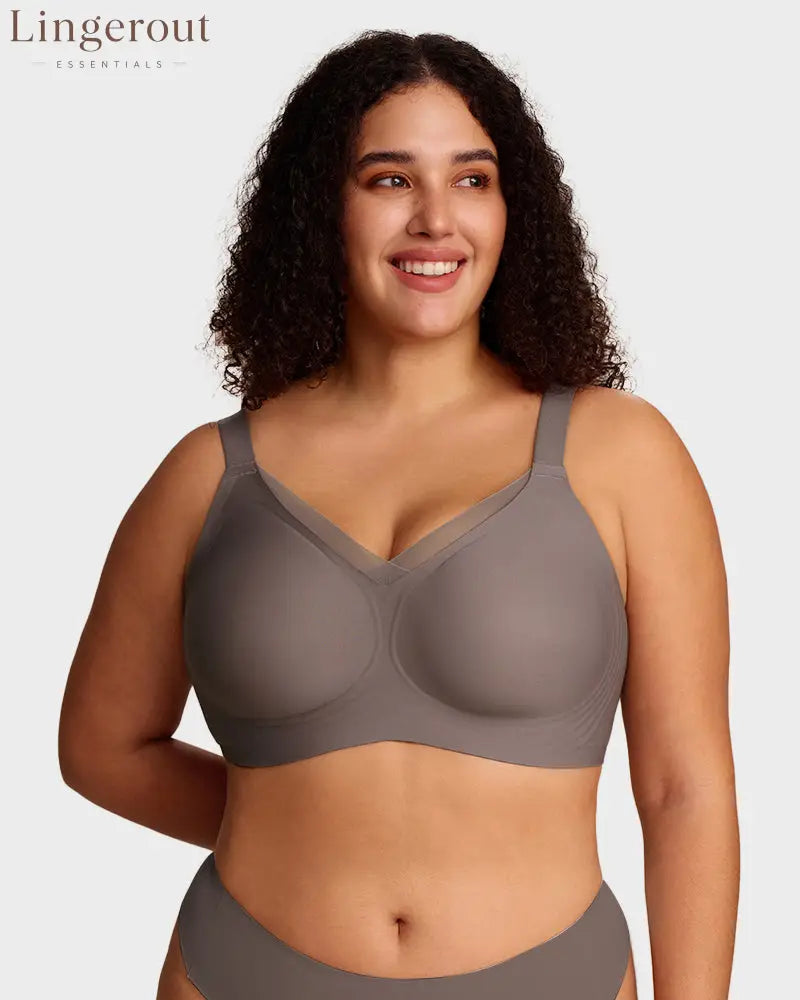 Womens Wireless Bras V Mesh Comfortable Bralette Supportive